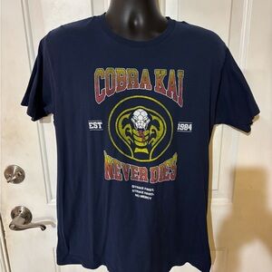 Bioworld Navy Cobra Kai Graphic Tee